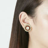 VAN CLEEF & ARPELS DIAMOND AND RUBY EARRINGS - photo 2