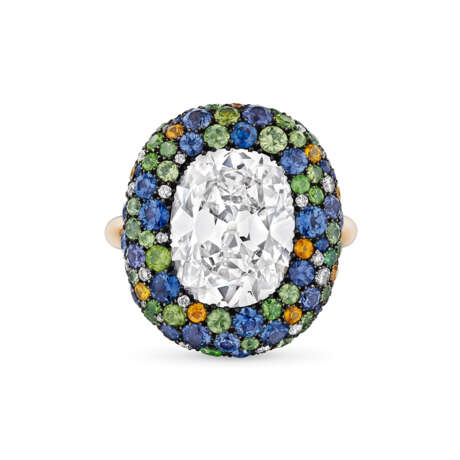 TAFFIN MULTI-GEM AND DIAMOND RING - photo 3