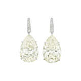 A PAIR OF IMPRESSIVE DIAMOND PENDANT EARRINGS - photo 1