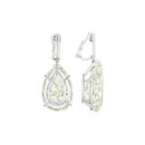 A PAIR OF IMPRESSIVE DIAMOND PENDANT EARRINGS - photo 5