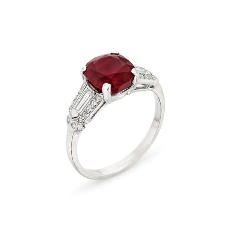 RUBY AND DIAMOND RING - photo 1