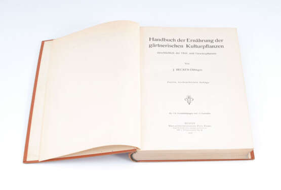 Becker-Dillingen, J.: "Handbuch der Ern - фото 1