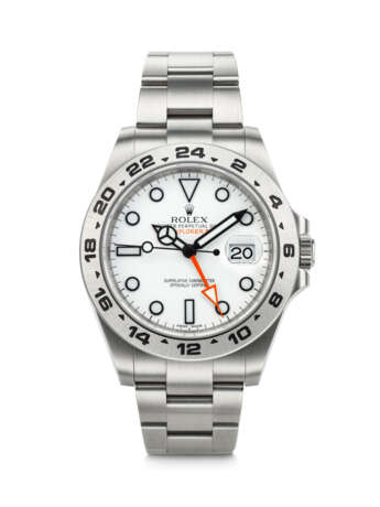 ROLEX, STAINLESS STEEL DUAL TIME 'EXPLORER II' WITH DATE, REF. 216570 - фото 1 ROLEX, STAINLESS STEEL DUAL TIME 'EXPLORER II' WITH DATE, REF. 216570 - фото 1