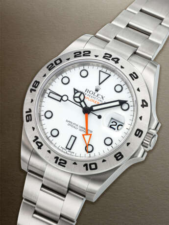 ROLEX, STAINLESS STEEL DUAL TIME 'EXPLORER II' WITH DATE, REF. 216570 - фото 2 ROLEX, STAINLESS STEEL DUAL TIME 'EXPLORER II' WITH DATE, REF. 216570 - фото 2