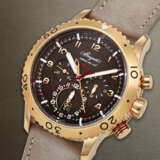 BREGUET, LARGE AND HEAVY PINK GOLD DUAL TIME FLYBACK CHRONOGRAPH 'TYPE XXII' WITH DATE AND 24-HOUR INDICATION, REF. 3880BR - Foto 2