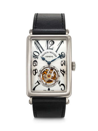 FRANCK MULLER, LARGE WHITE GOLD TOURBILLON 'LONG ISLAND', REF. 1200T - фото 1