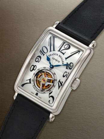 FRANCK MULLER, LARGE WHITE GOLD TOURBILLON 'LONG ISLAND', REF. 1200T - фото 2