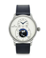 JAQUET DROZ, STAINLESS STEEL DUAL TIME 'GRANDE SECONDE' WITH DATE, REF. J016030241