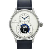 JAQUET DROZ, STAINLESS STEEL DUAL TIME 'GRANDE SECONDE' WITH DATE, REF. J016030241 - photo 1