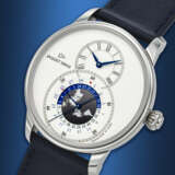 JAQUET DROZ, STAINLESS STEEL DUAL TIME 'GRANDE SECONDE' WITH DATE, REF. J016030241 - photo 2