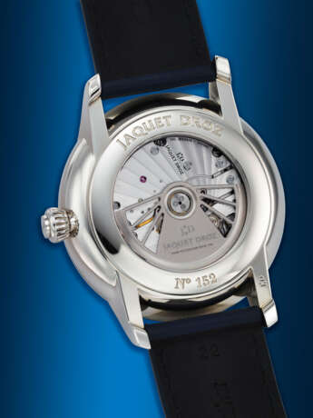 JAQUET DROZ, STAINLESS STEEL DUAL TIME 'GRANDE SECONDE' WITH DATE, REF. J016030241 - photo 3