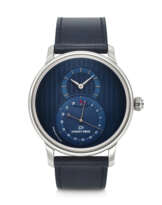 JAQUET DROZ, STAINLESS STEEL 'GRANDE SECONDE QUANTIEME' WITH DATE, REF. J007030245