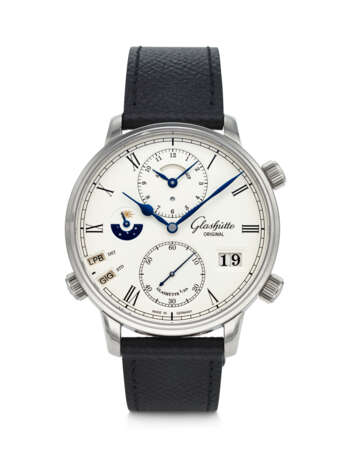 GLASHÜTTE, WHITE GOLD THIRTY SIX TIMEZONE 'SENITOR COSMOPOLITE' WITH OUTSIZED DATE AND DAY-NIGHT INDICATION, REF. 1-89-02-01-04-30 - photo 1