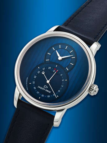 JAQUET DROZ, STAINLESS STEEL 'GRANDE SECONDE QUANTIEME' WITH DATE, REF. J007030245 - photo 2