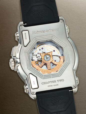 MAÎTRES DU TEMPS, LARGE TITANIUM TRIPLE CALENDAR 'CHAPTER TWO' WITH OUSIZED DATE, REF. C2R.TTO.21.120, MADE IN COLLABORATION WITH DANIEL ROTH, ROGER DUBUIS AND PETER SPEAKE-MARIN - photo 3