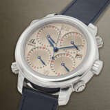 JACOB & CO. LARGE LIMITED EDITION STAINLESS STEEL AUTOMATIC 'FIVE TIME ZONE' WITH DATE, REF. H24 - photo 2