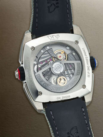 CYRUS, LIMITED EDITION TITANIUM DUAL MONOPUSHER CHRONOGRAPH 'KLEPCYS DICE', REF. 539.508.TT.A - photo 3