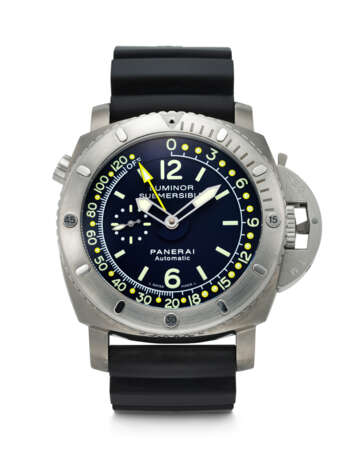 PANERAI, LIMITED EDITION TITANIUM 'LUMINOR 1950 PANGAEA' WITH DEPTH GAUGE INDICATION, REF. PAM00307 - photo 1