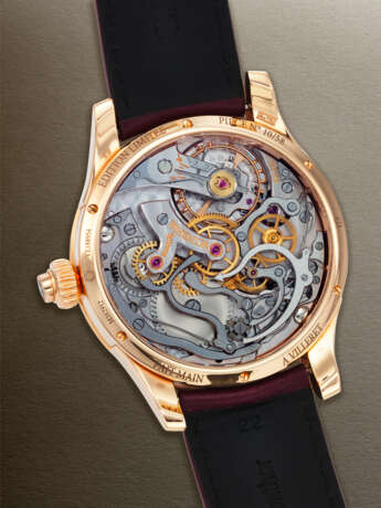 MONTBLANC, LIMITED EDITION PINK GOLD MONOPUSHER CHRONOGRAPH 'VILLERET 1858', REF. M162912 - photo 3