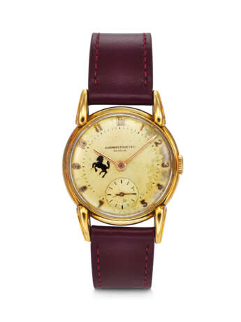 AUDEMARS PIGUET, GIFTED TO LUIGI 'GIGI' VILLORESI BY ENZO FERRARI, YELLOW GOLD WRISTWATCH - photo 1