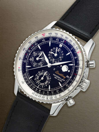 BREITLING, STAINLESS STEEL PERPETUAL CALENDAR CHRONOGRAPH 'NAVITIMER MONTBRILLANT' WITH MOON PHASES, REF. A19030/B248 - Foto 2