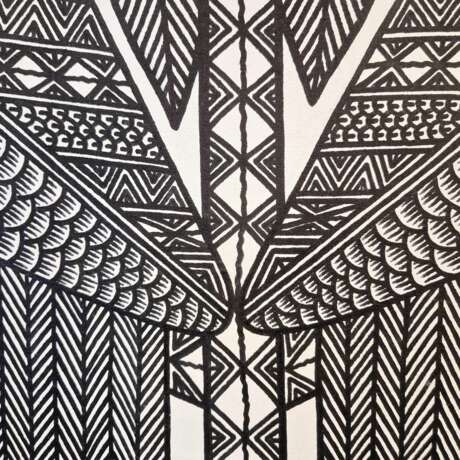 Birds of paradise John KAUAGE Acrylic on canvas Papua New Guinea 2013 Canvas 21th century - photo 2
