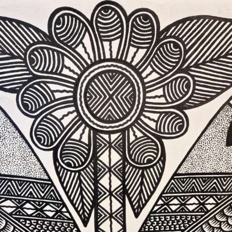 Birds of paradise John KAUAGE Acrylic on canvas Papua New Guinea 2013 Canvas 21th century - photo 4