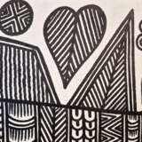 Fishes John KAUAGE Acrylic on canvas Papua New Guinea 2013 21th century - Foto 2