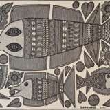 Fishes John KAUAGE Acrylic on canvas Papua New Guinea 2013 21th century - Foto 4