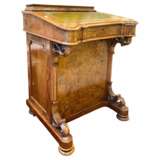 Davenport mid-Victorian burr walnut and marquetry desk 19th century circa 1860 Wood Victorian Style 19th century - photo 1