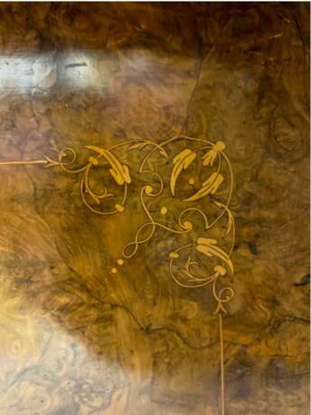 Davenport mid-Victorian burr walnut and marquetry desk 19th century circa 1860 Wood Victorian Style 19th century - photo 5