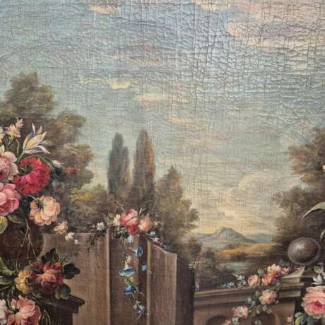 Large still life painting Italian School oil on canvas 18th century 18th century - photo 2