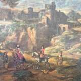 Hunting scene 18th century Oil on canvas 18th century - photo 10