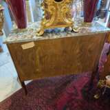 Pair of commodes in the Louis XV style marquetry and gilt bronze 19th century Wood 19th century - photo 7