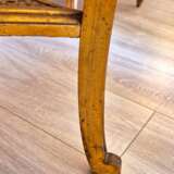 Oval table in gilded and carved wood 19th century Wood Napoleon III 19th century - photo 3