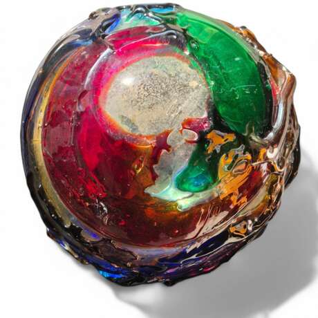 vase Sculpture in the spirit of Gae Aulenti Murano Italy signed circa 1990 Стекло The end of the 20th century г. - фото 3