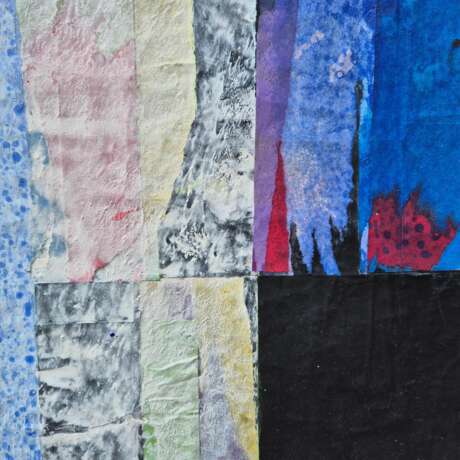 Jacques Lavigne Sans titre papier d&eacute;chir&eacute; et acrylique sur toile 2017 21th century - photo 2