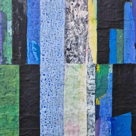 Jacques Lavigne Sans titre papier d&eacute;chir&eacute; et acrylique sur toile 2017 21th century - photo 9