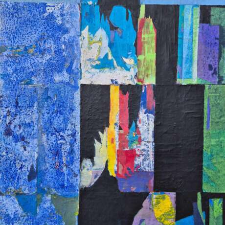 Jacques Lavigne Sans titre papier d&eacute;chir&eacute; et acrylique sur toile 2017 21th century - photo 10