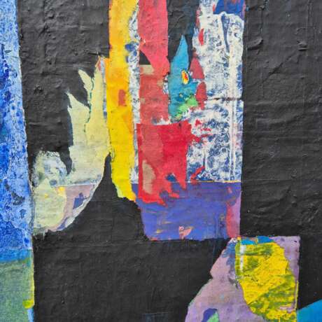 Jacques Lavigne Sans titre papier d&eacute;chir&eacute; et acrylique sur toile 2017 21th century - photo 11