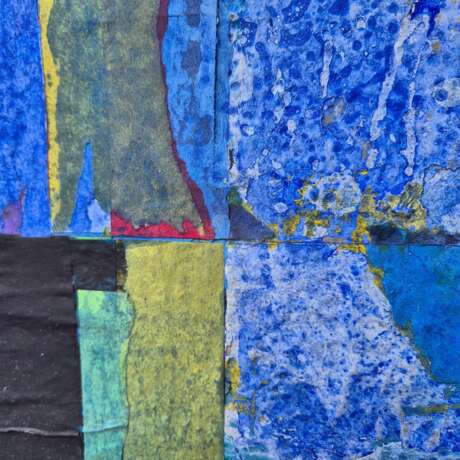 Jacques Lavigne Sans titre papier d&eacute;chir&eacute; et acrylique sur toile 2017 21th century - photo 13