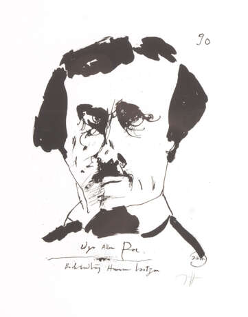 JANSSEN, Horst: "Edgar Allen Poe". - Foto 1