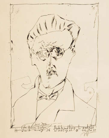 JANSSEN, Horst: "James Joyce". - фото 1