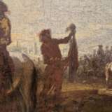 Court hunting scene Flemish school of the late 17th century Oil on canvas 18th century - photo 4