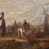 Court hunting scene Flemish school of the late 17th century Oil on canvas 18th century - photo 5