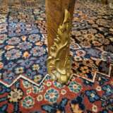 Large Louis XV style flat desk marquetry and gilt bronze 19th century work Naturholz 19th century - Foto 3