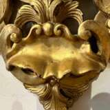 Gilded Wood Mirror With Putti Italy 19th Century Wood & gilded stucco Rococo 19th century - photo 1