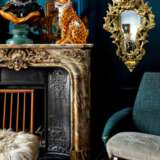 Gilded Wood Mirror With Putti Italy 19th Century Wood & gilded stucco Rococo 19th century - photo 4