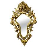 Gilded Wood Mirror With Putti Italy 19th Century Wood & gilded stucco Rococo 19th century - photo 8