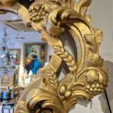 Gilded Wood Mirror With Putti Italy 19th Century Wood & gilded stucco Rococo 19th century - photo 9